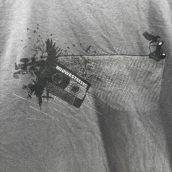 Vintage 90s Y2K Midwest Best Snowboarding Series Gray Shirt Mens XL EUC - Picture 1 of 6